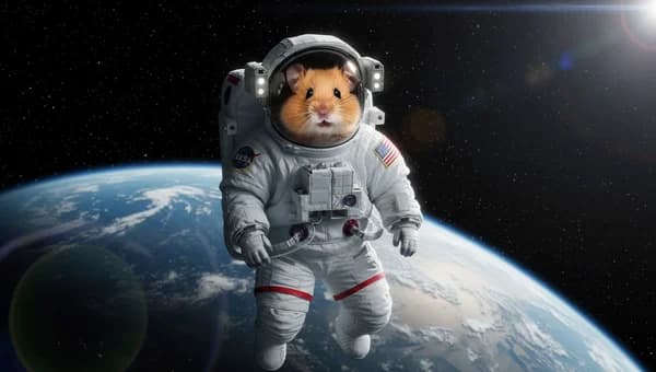 Pet portrait — Astronaut style