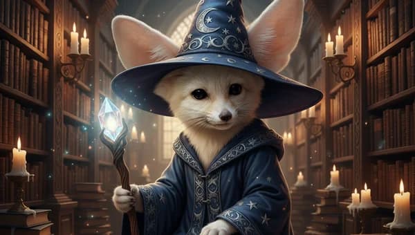 Pet portrait — Wizard style