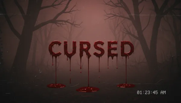 "CURSED" in Horror style