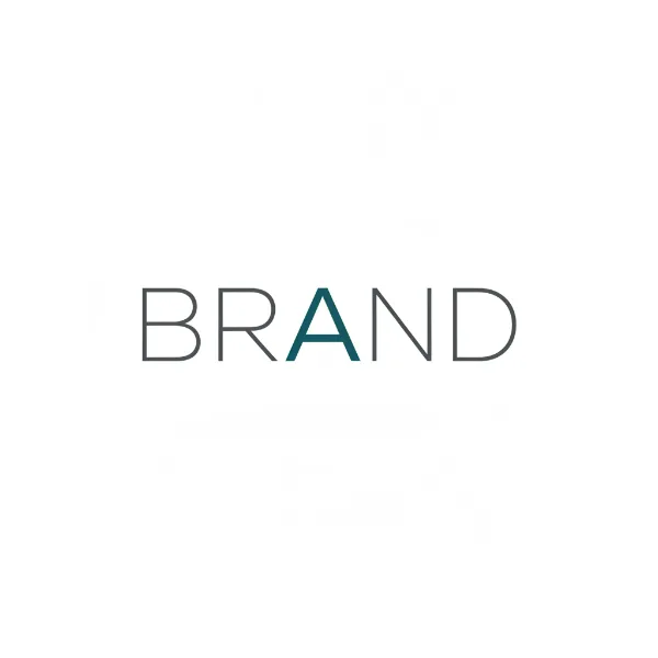 "BRAND" in Minimalist Logo style